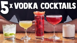 5 x Easy Vodka Cocktails part 1 [upl. by Calvina]