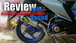 REVIEW amp TEST SOUND KNALPOT DSM DI SPEK STANDAR BEAT KARBU SUARANYA TIDAK MENGECEWAKAN [upl. by Ayaros]