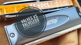 Valved or valveless chromatic harmonicas Seydel Deluxe Steel Vs Easttop Forerunner [upl. by Assirralc]