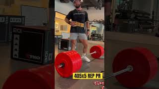 405 DEADLIFT REP PR [upl. by Mihsah]