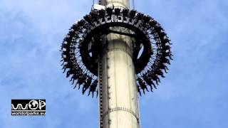 Scream Heide Park Soltau  Off Ride  Gyro Drop  Free Fall Tower [upl. by Yeniar]