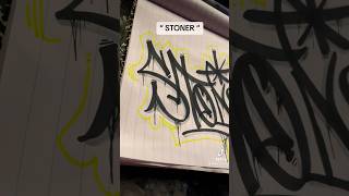 “ STONER “ Black book graffgraffiti taggingtagginggraffitithrowiesshortsslapstickersthrowups [upl. by Nimajnab]