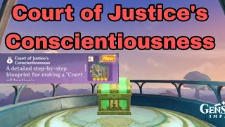 Court of Justices Conscientiousness Remarkable chest location Fontaine Genshin impact [upl. by Neelcaj807]