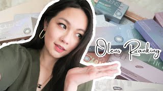 RANKING EVERY CONTACT LENS I TRIED FROM OLENS IN 2023 26 LENS [upl. by Bushweller719]