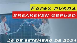 Breakeven no GBPUSD Dia 16 de Setembro de 2024  UPDATE GBPUSD [upl. by Crompton420]