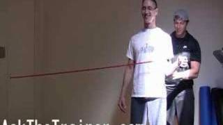 Resistance Tube External Rotation  Rotator Cuff Exercises [upl. by Enuj]