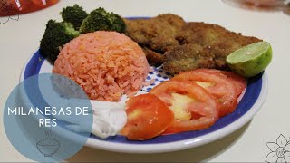 Milanesa de Res Empanizada  Cocinando al día👩‍🍳 [upl. by Garceau]