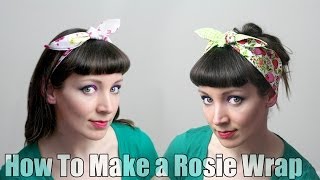 How To Sew a Rosie Wrap Hair Band  DiY Fashion Tutorial [upl. by Carola]