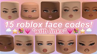 POPULAR ROBLOX FACE CODES WITH LINKS  BLOXBURG BERRY AVENUE BROOKHAVEN [upl. by Aissak123]