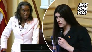 Trans Virginia lawmaker storms out of chamber after being called ‘sir’ by Lt Gov Winsome Sears [upl. by Atnicaj]