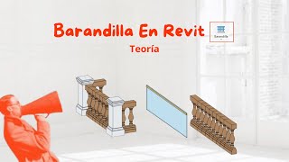 Cómo EDITAR PROPIEDADES de BARANDILLA en REVIT 2024 [upl. by Neelhtak]