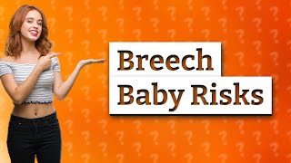 What are the risks of a breech baby [upl. by Nerek]