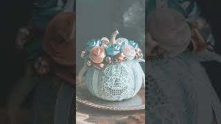 Shabby Chic Halloween DIY Projects Elegant Pumpkins and Wreaths shorts shabbychic diyhalloween [upl. by Lemmie26]