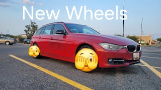 F31 BMW 328i Wagon New Wheels reveal 1st quotmodquot to my car follow my journey [upl. by Myrt]