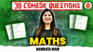 COMEDK  Top 30 Most Important Questions From Maths  Namrata Maam [upl. by Kelila595]