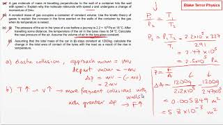 Practice Questions ALevel Physics  Thermodynamics 3 [upl. by Korfonta]