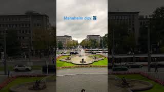 Mannheim city 🌆 Germany 🇩🇪 let’s travel europeantravel [upl. by Idarb78]