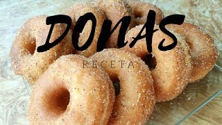 RECETA DE DONAS CASERA FÁCIL [upl. by Ainsworth]