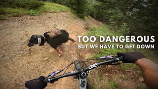 Nightmare situation on the Worlds Steepest Mountain Bike Trail [upl. by Aniala45]