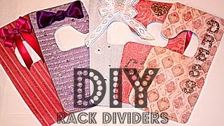 DIY Rack Dividers  Organize Your Closet [upl. by Rosenblatt]