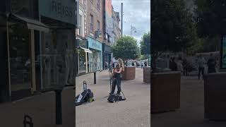 awesome busker in Dublins grafton st [upl. by Adohr]