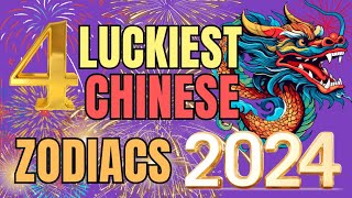 4 Luckiest Chinese Animal Zodiac Signs in 2024  Ziggy Natural [upl. by Colson623]