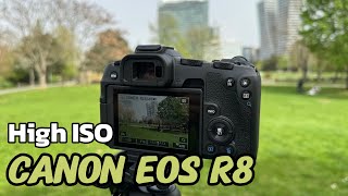 High ISO on Canon EOS R8 Tips for Low Light Photography [upl. by Onateyac]