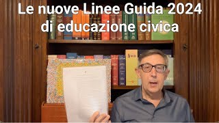 Nuove Linee Guida Valditara Educazione Civica scuola indicazioni difficoltà nomina coordinatore Miur [upl. by Coop]