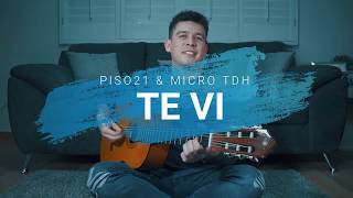 Te Vi  Piso 21 Micro TDH COVER Guitarra Fácil [upl. by Bathsheb]