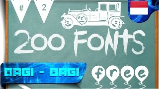 200 Fonts Keren Untuk Edit  Edit Di Android  BAGIBAGI 8 [upl. by Aiyn477]