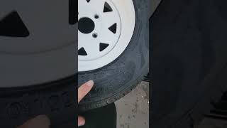 12 inch trailer tire upgrade Harbor Freight trailer [upl. by Amby]