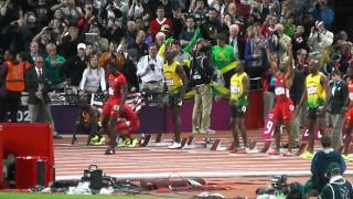 Usain Bolt 100m Olympic Final 2012 [upl. by Eveivenej137]