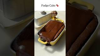 Extra chocolatey 5 ingredients fudge cake recipes dessert easycake chocolatecake [upl. by Sukramal]