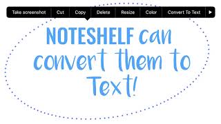 Convert Handwriting to Text  Noteshelf App  Digital Notetaking made simpler  iOS and Android [upl. by Jaban]