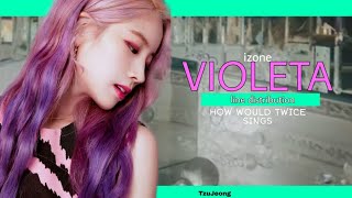 HOW WOULD TWICE SINGS VIOLETA IZONE LINE DISTRIBUTION [upl. by Dinah]