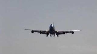 Spectacular low landing KLM 747 St Maarten Maho Beach [upl. by Keily]