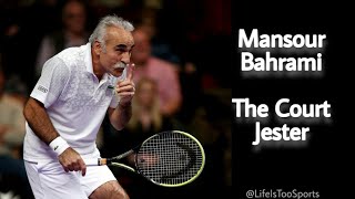 Mansour Bahrami  The court jester  Tennis  Trick shots  Wimbledon [upl. by Eednil]