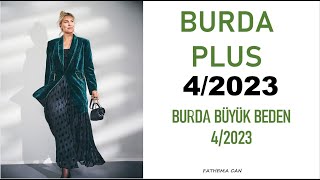 BURDA PLUS 42023  BURDA BÜYÜK BEDEN 42023 TEKNİK ÇİZİMLER [upl. by Seessel]