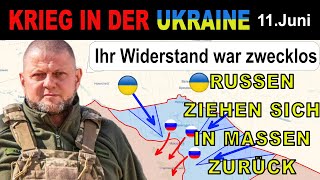 11Juni VIDEOMATERIAL Russen RENNEN UM IHR LEBEN  VERTEIDIGUNG BRICHT ZUSAMMEN  UkraineKrieg [upl. by Stanfield]