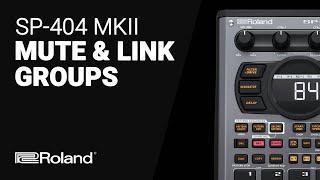 Roland SP404 MK II Mute groups amp link groups tutorial [upl. by Etiuqal]