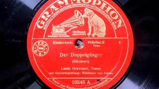 Louis Graveure singt Der Doppelgänger Schubert 1936 [upl. by Bailie]