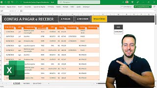 Como fazer Planilha de Controle de Contas a Pagar e Receber  Baixar Grátis  com Dashboard [upl. by Mckenna]