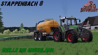 LS22 Stappenbach Story 8 Gülle ins Gründland fahren mit Zubringer [upl. by Romeo494]