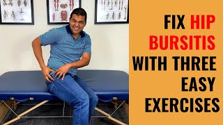 Top 3 Exercises For Trochanteric Hip Bursitis [upl. by Naahs654]