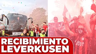 La afición del BAYER LEVERKUSEN antes de GANAR la BUNDESLIGA [upl. by Anoet]