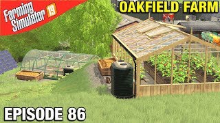 SETTING UP SOME GREENHOUSES Farming Simulator 19 Timelapse  Oakfield Farm Seasons FS19 Episode 86 [upl. by Lipkin345]