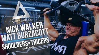 Camp Jansen Presents Matt Burzacott amp Nick Walker IFBB PRO Shoulders amp Triceps [upl. by Hilleary]