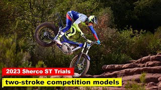 2023 Sherco ST Trials Lineup First Look two stroke competition models [upl. by Eltsyrk762]