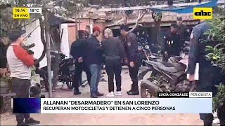 Víctimas recuperan sus motos robadas allanamiento en desarmadero deja 5 detenidos [upl. by Greta]