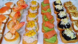 Canapés Fáciles Una Selección de 6 Impresionantes Aperitivos [upl. by Ahsenad843]